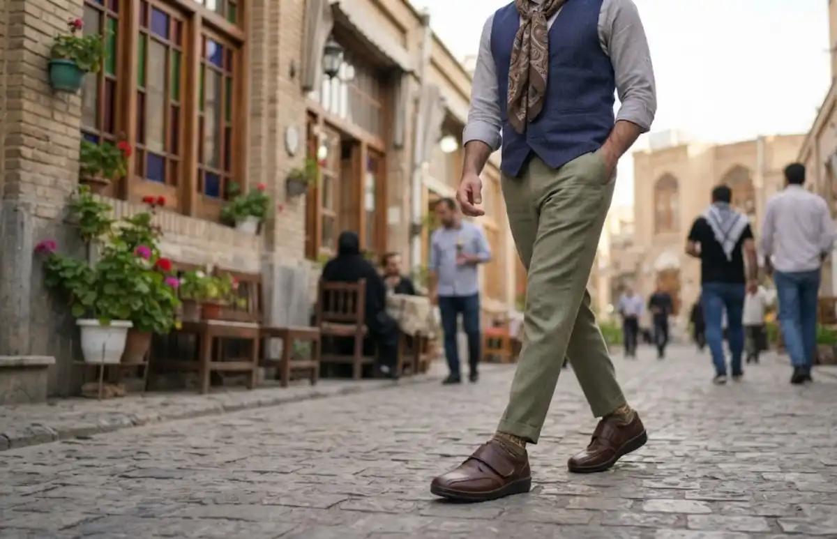 کفش طبی چرم طبیعی مردانه پروفسور مارتین هالوکس والگوس