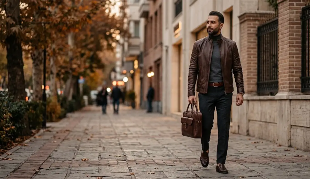 محصولات چرم طبیعی مردانه باتکاپ