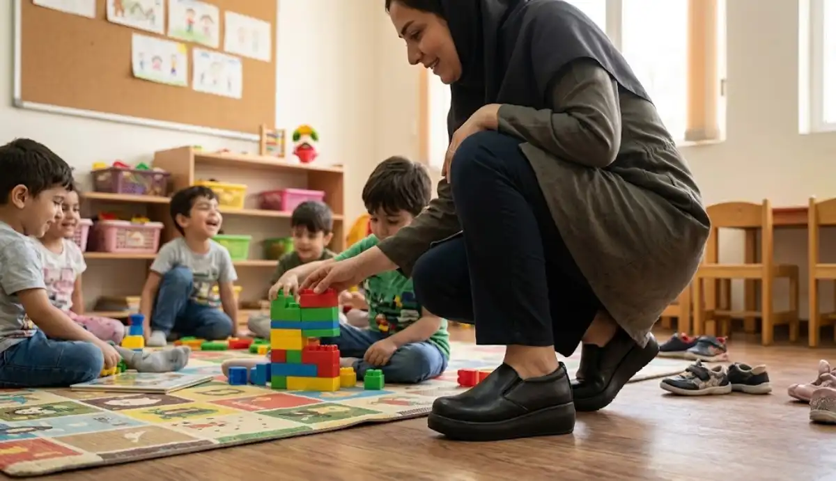  کفش طبی چرم طبیعی زنانه ملوین ونیز 