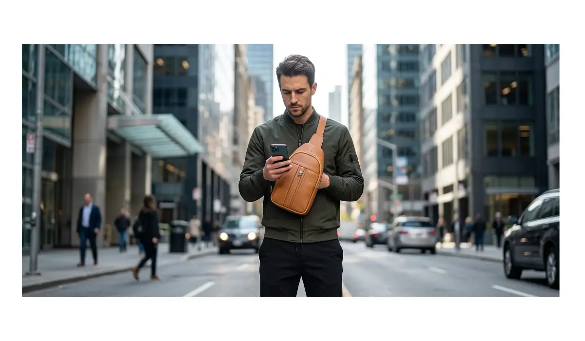 کیف چرم مردانه مدل دوشی