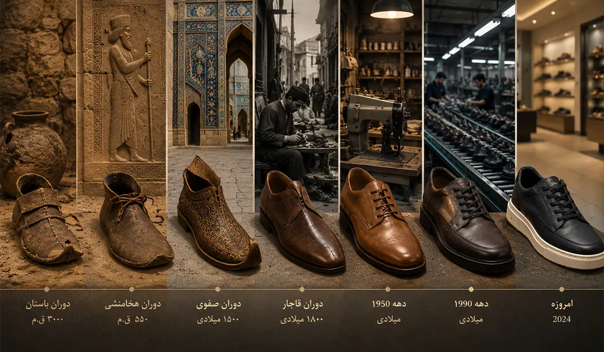 گسترش کفش چرم