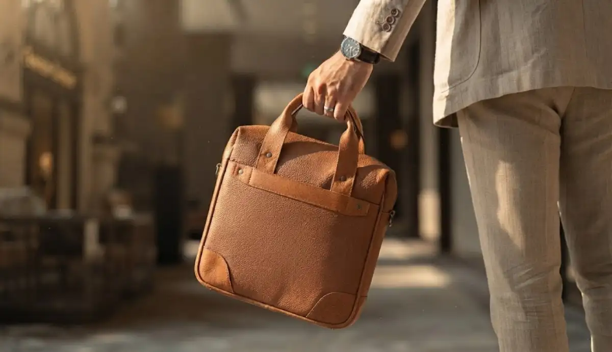 کیف دوشی مردانه چرم مصنوعی مدل p261