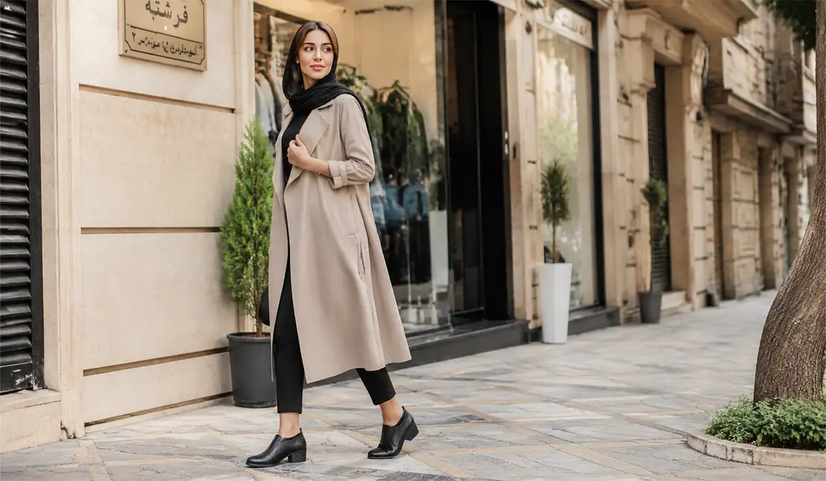 کفش چرم زنانه طبیعی
