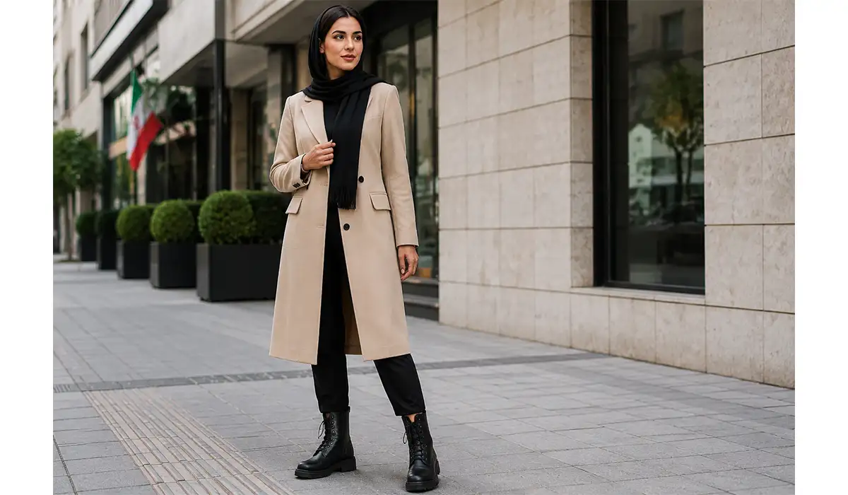 بوت چرم طبیعی زنانه مشکی