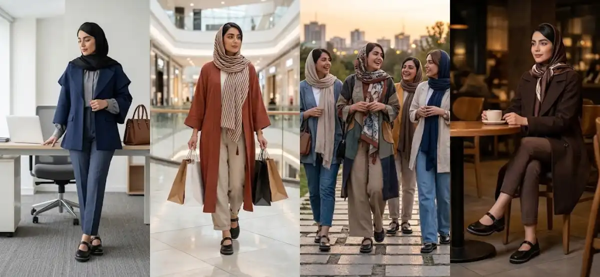 خرید انواع کفش چرم زنانه 