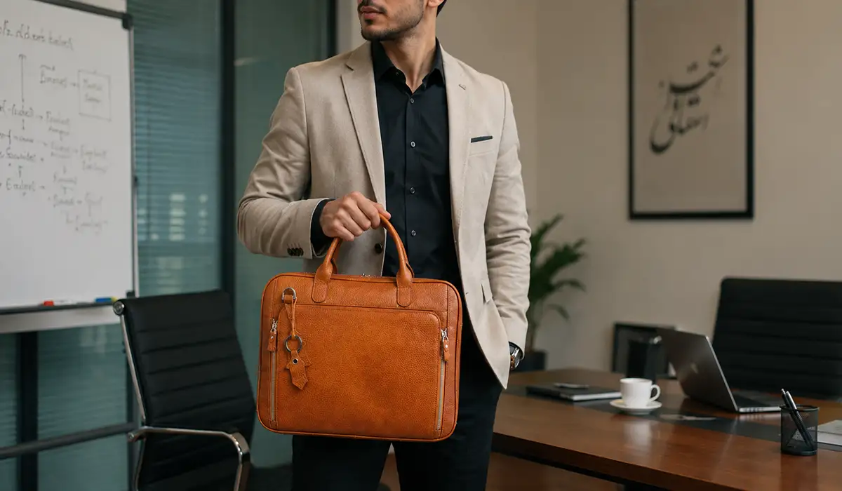 کیف اداری مردانه دو دسته
