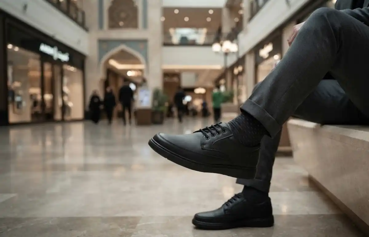 کفش طبی چرم طبیعی مردانه پروفسور مارتین تریستان بندی