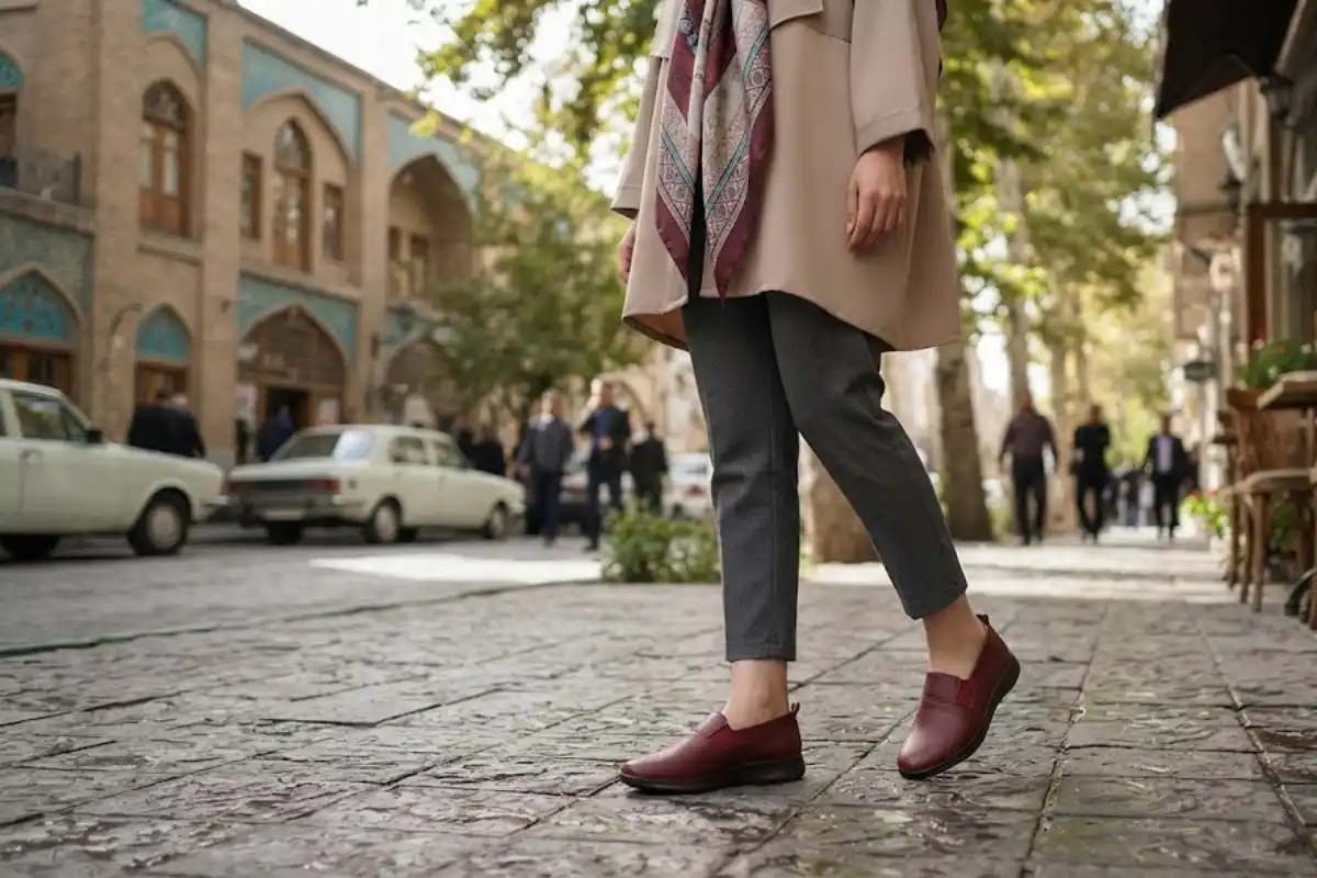 کفش طبی چرم طبیعی زنانه کایا