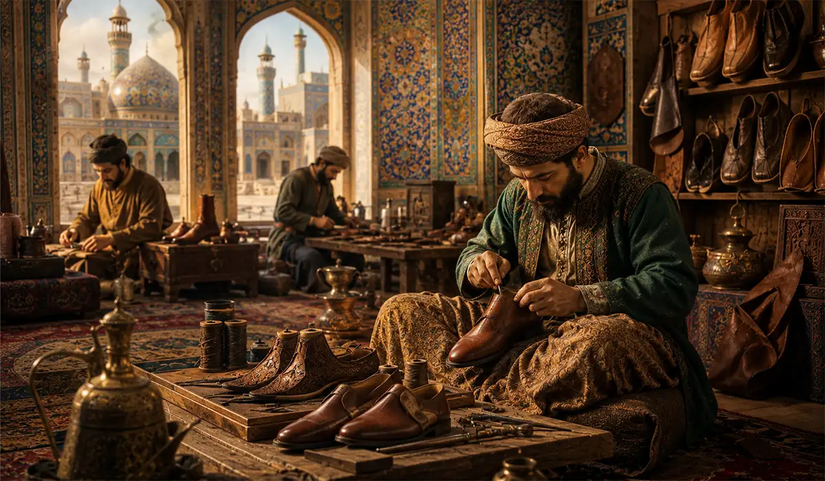 تاریخچه کفش چرم در ایران؛ روایت یک هنر ماندگار از باستان تا امروز