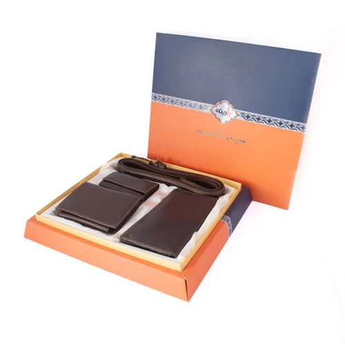 ست هدیه مردانه چرم طبیعی مدل M12