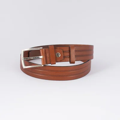 کمربند چرم طبیعی پارینه مدل b11(4cm)