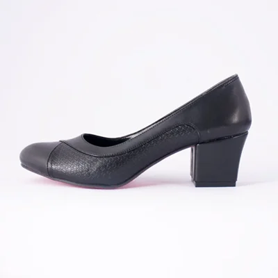 کفش چرم مصنوعی زنانه مدل ورژن 3 سانت