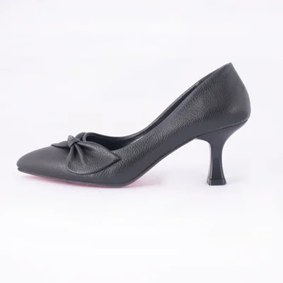 کفش چرم مصنوعی زنانه مدل ورژن پاپیون