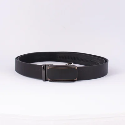 کمربند چرم طبیعی پلاک دار مدل ریلی