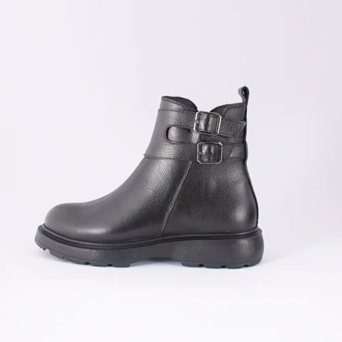 نیم بوت چرم طبیعی زنانه مدل 315