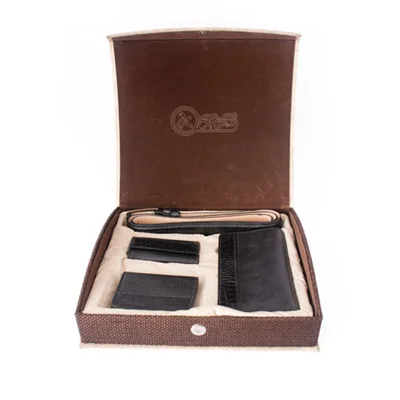 ست هدیه مردانه چرم طبیعی کهن چرم مدل K1